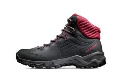Buty trekkingowe damskie Mammut Nova Mid Iv Gtx. Czarne obuwie trekkingowe damskie Mammut, z gore-texu, za kostkę, bez zapięcia. Za 939.99 zł.