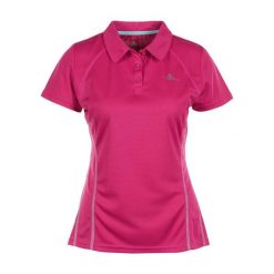 Damska koszulka polo Peak Mountain. Czerwone koszulki damskie Peak Mountain, bez wzorów, bez kołnierzyka, bez ramiączek. W wyprzedaży za 143.00 zł.