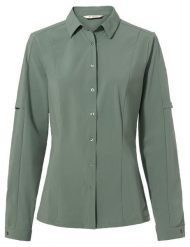 Koszula damska Farley Stretch Shirt. Zielone koszule damskie Vaude, s, bez wzorów, z materiału, klasyczne, bez kołnierzyka, bez ramiączek. Za 429.70 zł.