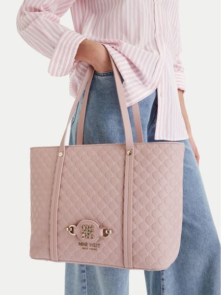 Nine West Torebka EO-Merla-LDA8446 Różowy. Czerwone shopper bag Nine West, bez wzorów, z materiału, bez dodatków. Za 155.99 zł.