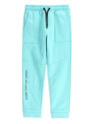 Coccodrillo Spodnie dresowe WC5120103CBK Błękitny Regular Fit. Niebieskie spodnie dresowe chłopięce COCCODRILLO, z bawełny. Za 49.90 zł.
