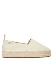 Calvin Klein Jeans Espadryle Platform Espadrille Ml Cs YW0YW01871 Beżowy. Brązowe espadryle damskie Calvin Klein Jeans, bez wzorów, z jeansu, bez obcasa. Za 249.99 zł.