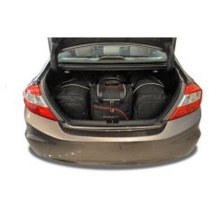 Torby Do Bagażnika Honda Civic Limousine 2012-2017 4Szt Kjust. Czarne torby podróżne KJUST, bez wzorów. Za 1,251.00 zł.