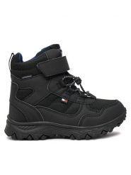 Tommy Hilfiger Śniegowce Fur Boot T1X5-33710-1492 S Czarny. Czarne buty zimowe chłopięce Tommy Hilfiger, z materiału, bez zapięcia. Za 449.99 zł.