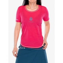 Koszulka treningowa damska Crazy Shirt Exit. Czerwone koszulki damskie Crazy, bez wzorów, bez kołnierzyka, bez ramiączek. Za 251.99 zł.