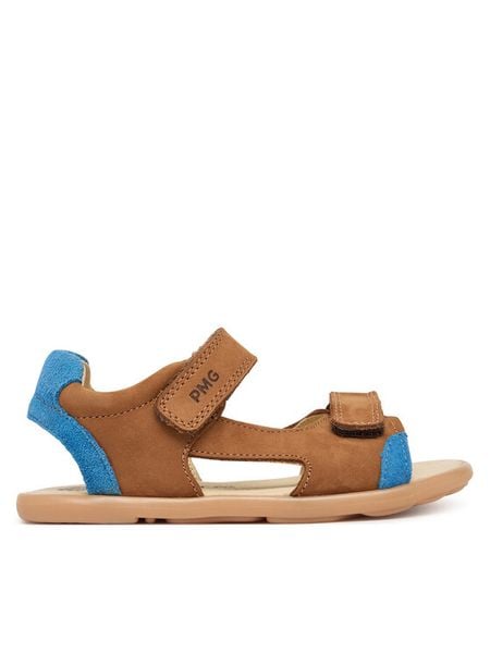 Primigi Sandały 1416611 S Brązowy. Brązowe sandały chłopięce Primigi, z nubiku, bez zapięcia. Za 249.99 zł.