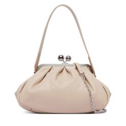 Torebka Weekend Max Mara. Brązowe torebki wieczorowe damskie Weekend Max Mara, bez wzorów, bez dodatków. Za 1,839.00 zł.