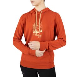 Bluza z kapturem damska Viking Panaka Hoodie Bamboo. Brązowe bluzy damskie Viking, l, bez wzorów, z kapturem. Za 279.90 zł.