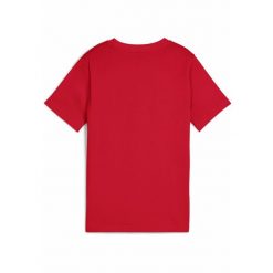 Młodzieżowa koszulka Essentials Logo Lab Summer PUMA For All Time Red. Czerwona bluzki damskie Puma, m, bez wzorów, z gumy, bez kołnierzyka, bez ramiączek. Za 290.00 zł.