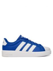 Adidas Sneakersy Streettalk JQ8611 Niebieski. Niebieskie trampki dziewczęce Adidas, bez wzorów, ze skóry, bez zapięcia. Za 219.99 zł.