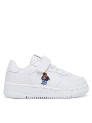 Polo Ralph Lauren Sneakersy RL05004101 Biały. Białe buty sportowe chłopięce Polo Ralph Lauren, ze skóry, bez zapięcia. Za 429.99 zł.