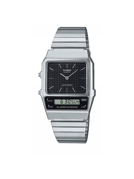 Casio Zegarek Vintage Classic AQ-800E -1AEF Srebrny. Szare, analogowe zegarki damskie Casio, srebrne. Za 269.99 zł.