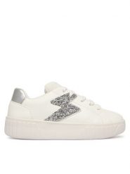 Geox Sneakersy J Mikiroshi Girl J45DVA 054EW C0007 S Biały. Białe buty sportowe dziewczęce Geox, ze skóry, bez zapięcia. Za 229.99 zł.