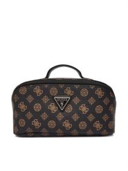 Guess Kosmetyczka Wilder Travel TWHP74 52067 Brązowy. Brązowe kosmetyczki damskie Guess, ze skóry, bez dodatków. Za 279.99 zł.
