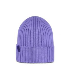 Czapka zimowa Buff Knitted Norval. Fioletowe czapki damskie Buff, na zimę, bez wzorów, z wełny. Za 209.65 zł.