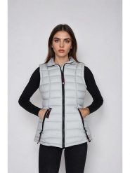 CANADA weather gear Kamizelka pikowana w kolorze szarym rozmiar: L. Szare kamizelki damskie CANADA weather gear, l, bez wzorów, bez kaptura. Za 152.99 zł.