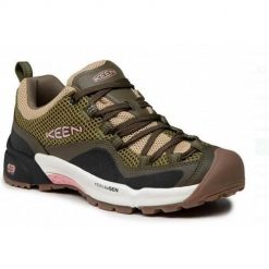 Buty trekkingowe damskie Keen Crest Vent. Zielone obuwie trekkingowe damskie Keen, z materiału, bez zapięcia. Za 550.60 zł.