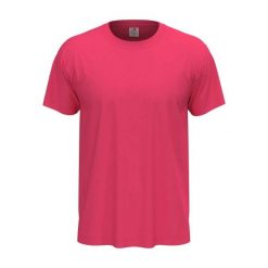 Klasyczna Koszulka Unisex Dla Dorosłych. Czerwone bluzki damskie Stedman, bez wzorów, klasyczne, bez kołnierzyka, bez ramiączek. Za 38.99 zł.