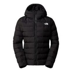 Kurtka turystyczna zimowa damska The North Face W Aconcagua 3 Hoodie. Czarne kurtki damskie The North Face, na zimę, bez wzorów, z puchu, bez kaptura. Za 839.00 zł.
