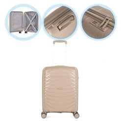 Walizka podróżna KADVA Brava. Brązowe walizki KADVA, bez wzorów. Za 149.99 zł.