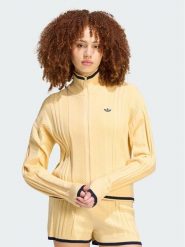 Adidas Kardigan Cable Knit Firebird Track Top KR7047 Żółty Regular Fit. Żółte kardigany damskie Adidas, m, bez wzorów, z wiskozy. Za 568.99 zł.