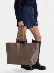 G-Star Raw Torebka EO-LDA8455 Brązowy. Brązowe shopper bag G-Star Raw, bez wzorów, z materiału, bez dodatków. Za 299.99 zł.