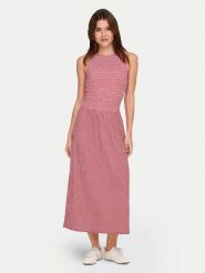 ONLY Sukienka letnia Celle 15369284 Czerwony Regular Fit. Czerwone sukienki damskie Only, bez wzorów, z syntetyku, bez ramiączek. Za 149.99 zł.