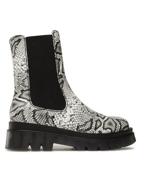 Jenny Fairy Botki HZ69228-1 Szary. Szare botki damskie Jenny Fairy, ze skóry, bez obcasa, na płaskiej podeszwie, bez zapięcia. Za 139.99 zł.