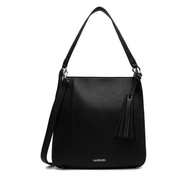 Torebka Lasocki. Czarne torebki klasyczne damskie Lasocki, bez dodatków. Za 169.99 zł.