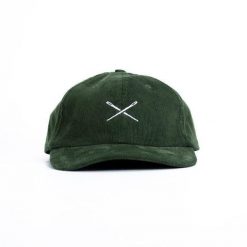 Tekstylna czapka Camp Cap Forest Green RESTRAP. Zielone czapki damskie RESTRAP, bez wzorów, z tkaniny. Za 127.34 zł.