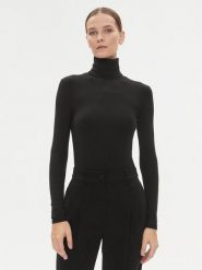 Calvin Klein Golf K20K206053 Czarny Slim Fit. Czarne golfy damskie Calvin Klein, xl, bez wzorów, bez ramiączek. Za 239.99 zł.