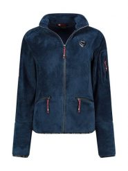 Canadian Peak Kurtka polarowa "Tisalineak" w kolorze granatowym rozmiar: S. Niebieskie kurtki damskie Canadian Peak, s, z aplikacjami, z materiału, bez kaptura. Za 100.52 zł.