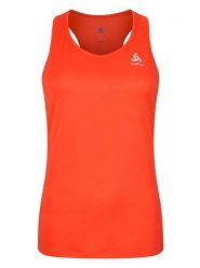 Odlo Top sportowy "Essential" w kolorze pomarańczowym rozmiar: S. Pomarańczowe koszulki sportowe damskie ODLO, s, bez wzorów, z materiału, bez ramiączek, outdoorowe. Za 96.60 zł.