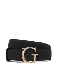 Guess Pasek BW9368 P6335 Czarny. Czarne paski damskie Guess, z aplikacjami, ze skóry. Za 234.99 zł.