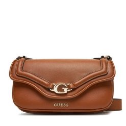 Torebka Guess. Brązowe listonoszki damskie Guess, z aplikacjami, bez dodatków. Za 439.99 zł.