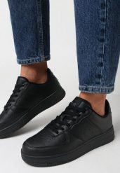 Czarne Sneakersy Adriney. Czarne obuwie sportowe casual damskie Born2be, prążkowane. Za 89.99 zł.