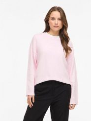 Vila Sweter "Viliga" w kolorze jasnoróżowym rozmiar: XL. Różowe swetry klasyczne damskie Vila, s, z materiału, bez kołnierzyka. Za 88.23 zł.