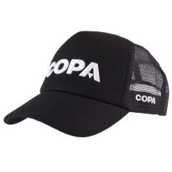 Czapka Dla Dorosłych - Logo Białe 3D - Czarna. Czarne czapki damskie COPA FOOTBALL, bez wzorów, z materiału. Za 126.98 zł.