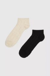 Skarpetki damskie 2-pack dwukolorowe. Skarpetki damskie MOODO, bez wzorów. W wyprzedaży za 15.98 zł.