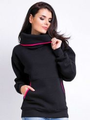 Awama Bluza w kolorze czarnym rozmiar: L/XL. Czarne golfy damskie Awama, l, bez wzorów, bez ramiączek. Za 219.99 zł.