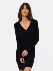 Just Cashmere Kaszmirowa sukienka "Tracy" w kolorze granatowym rozmiar: M. Niebieskie sukienki damskie Just Cashmere, bez wzorów, z kaszmiru, bez ramiączek. Za 413.99 zł.