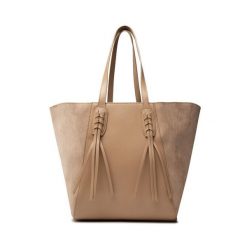 Torebka Jenny Fairy. Brązowe shopper bag Jenny Fairy, bez wzorów, bez dodatków. Za 83.98 zł.