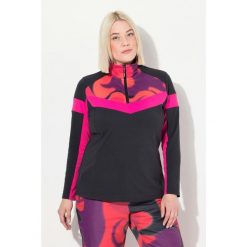 Damskie Półgolf funkcyjny dopasowany półgolf długi rękaw z recyklingu. Czarne koszulki sportowe damskie Ulla Popken, plus size, bez wzorów, z elastanu, bez ramiączek, na golfa. W wyprzedaży za 223.99 zł.