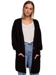Made of emotion Kardigan w kolorze czarnym rozmiar: L/XL. Czarne kardigany damskie Made Of Emotion, l, bez wzorów. Za 192.95 zł.