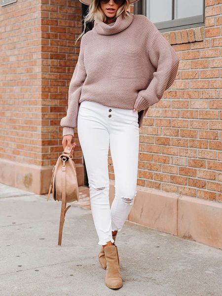 Milan Kiss Golf w kolorze szaroróżowym rozmiar: M. Różowe golfy damskie Milan Kiss, m, bez wzorów, z bawełny, bez ramiączek. Za 161.73 zł.