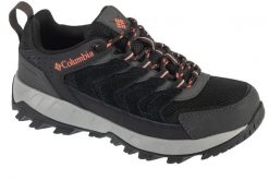 Buty trekkingowe damskie, Strata Trail Low WP. Czarne obuwie trekkingowe damskie Columbia, z materiału, przed kostkę, bez zapięcia. Za 319.99 zł.