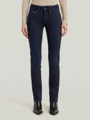 G-Star Dżinsy - Slim Straight fit - w kolorze granatowym rozmiar: W29/L32. Niebieskie jeansy damskie G-Star. Za 199.95 zł.