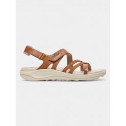 Sandały damskie Merrell Harbor Backstrap. Brązowe sandały damskie Merrell, bez wzorów, bez obcasa, bez zapięcia. Za 399.00 zł.