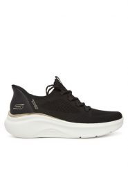 Skechers Sneakersy Bobs B Love-True Delight 117617/BLK Czarny. Czarne obuwie sportowe damskie Skechers, z materiału, bez zapięcia. Za 229.99 zł.