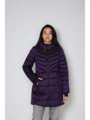 CANADA weather gear Płaszcz zimowy w kolorze fioletowym rozmiar: XL. Różowe płaszcze damskie CANADA weather gear, na zimę, xl, bez wzorów, z puchu, bez kaptura. Za 242.70 zł.